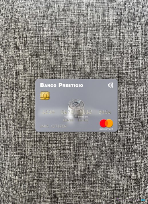 Download Angola Banco Prestigio, S.A. mastercard photolook front Photoshop template